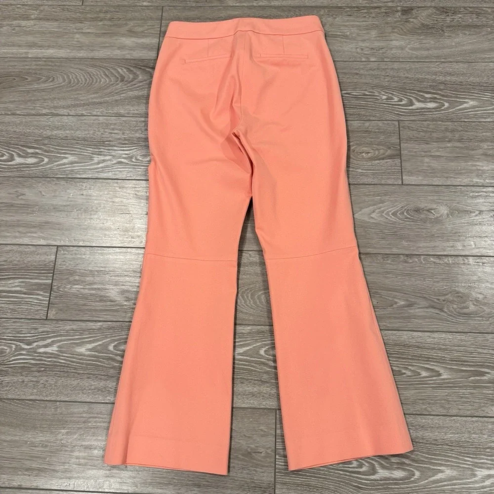 J.Crew Hayden 2T Bright Coral Peach Dress Pants Tailored Flare Preppy‎ Office